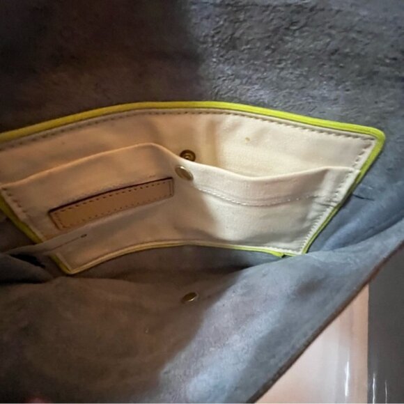 GAP Gray Clutch Suede Leather Wristlet - Picture 5 of 8